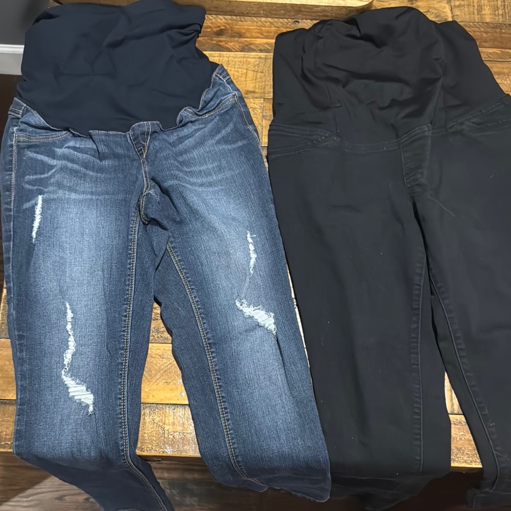 1822 Denim Jeans maternity size 26 and Isabel maternity Jean size 2